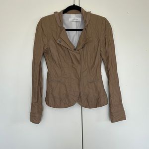 TTahari Pre-wrinkled Tan Jacket